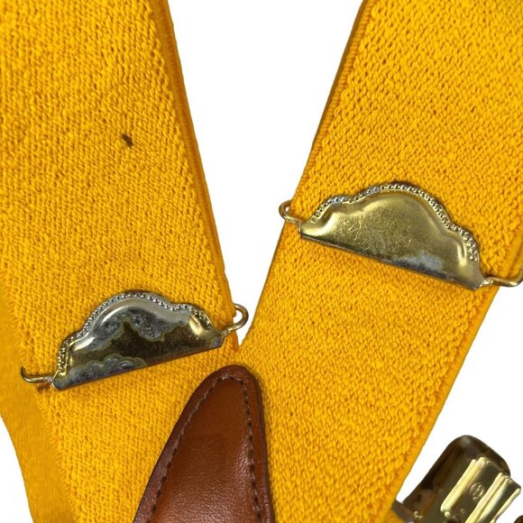 Vintage Leather Georgia Tech Yellow Jackets Suspenders University Frat NCAA - Picture 5 of 16
